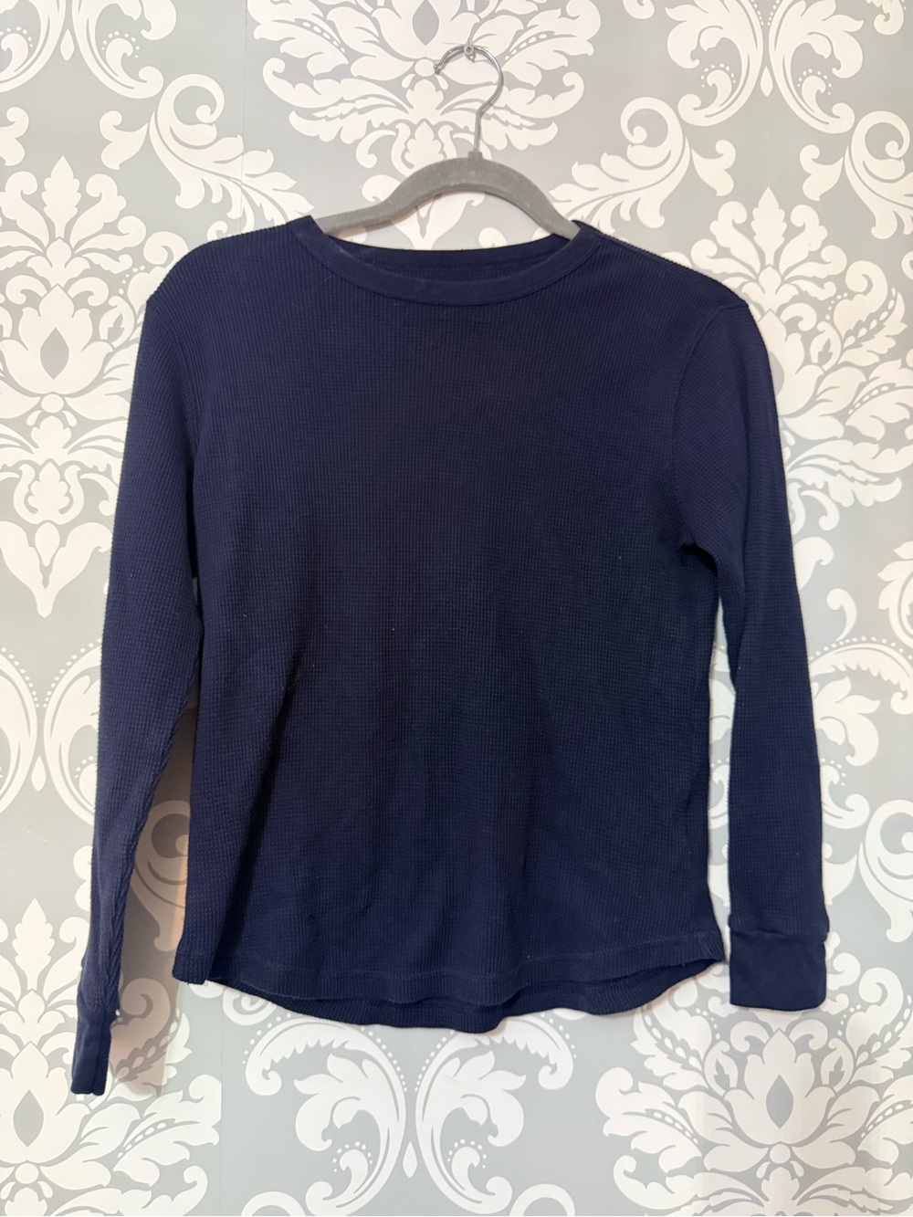 🌿10/$25 • Old Navy Waffle Weave Navy Long Sleeve Top